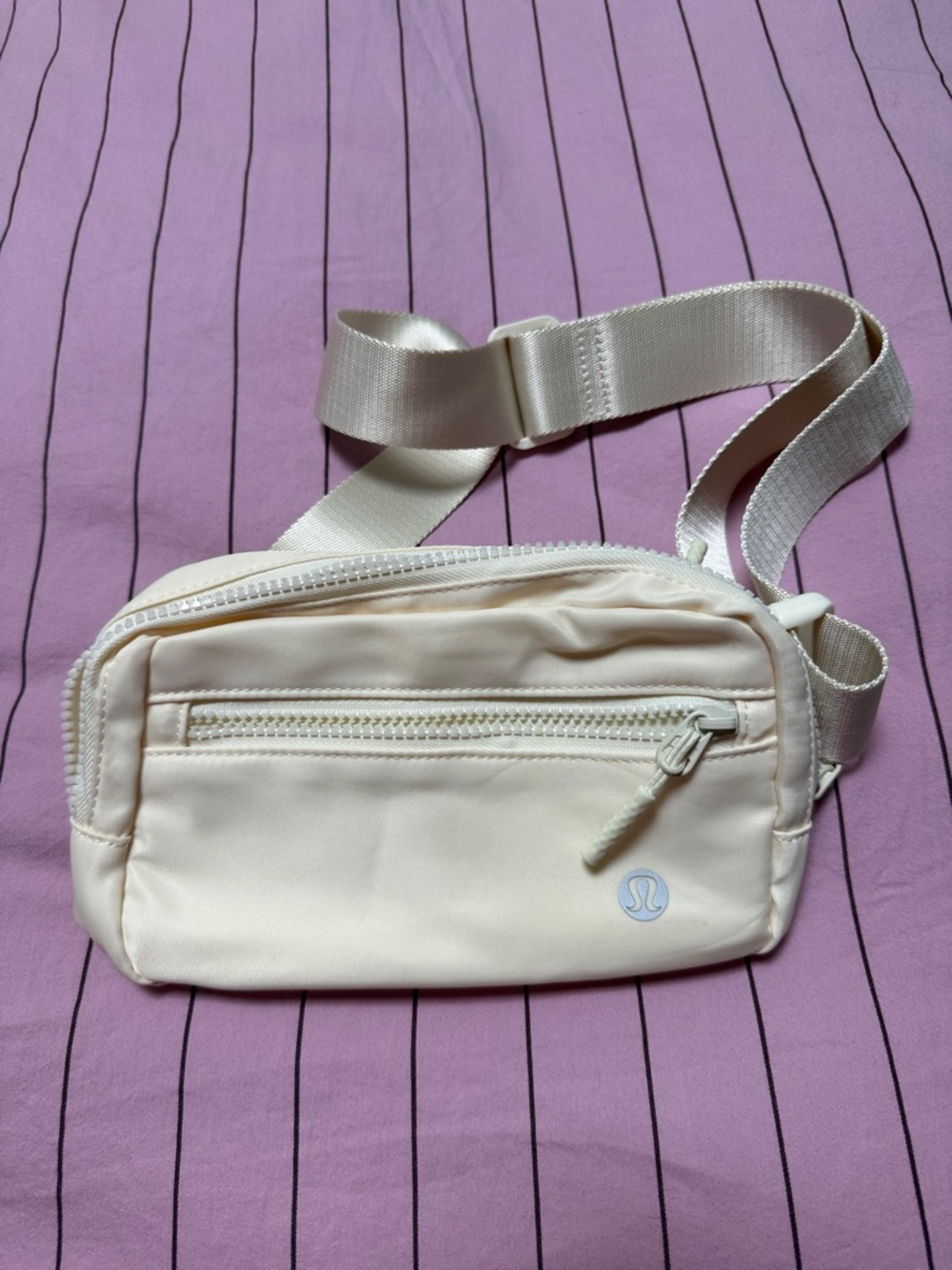 lululemon athletica Cream Crossbody Organizer with Multiple Zip Pockets